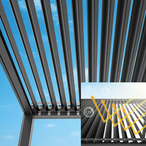 MotionFlex 300 – Pergola bioclimatique aluminium 3x3